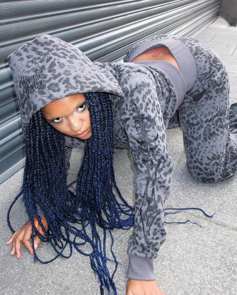 Leopard Print Tracksuit Set
