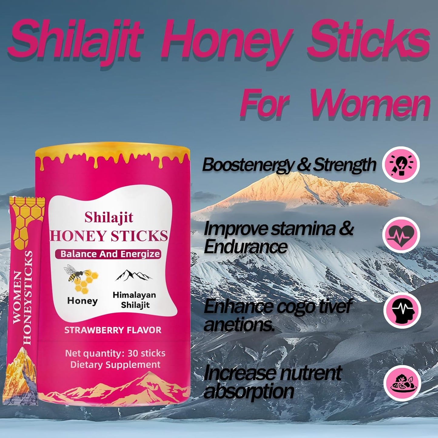 SHE-LAJIT Strawberry Honey Sticks
