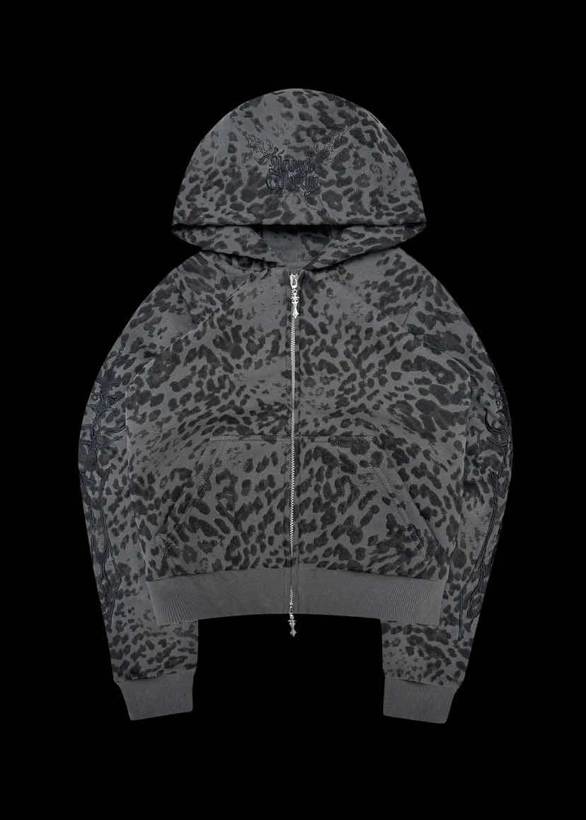 Leopard Print Tracksuit Set