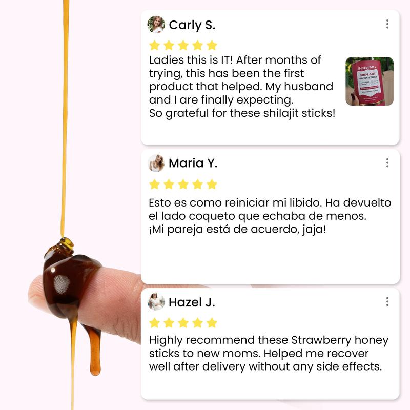 SHE-LAJIT Strawberry Honey Sticks