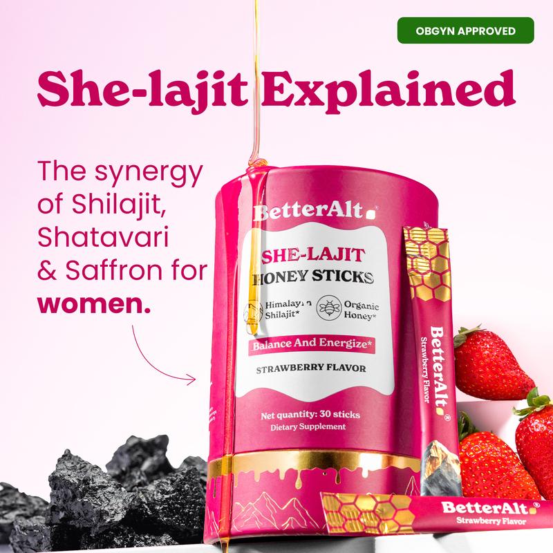 SHE-LAJIT Strawberry Honey Sticks