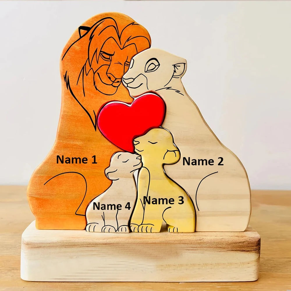 Customizable Lion King Family Puzzle