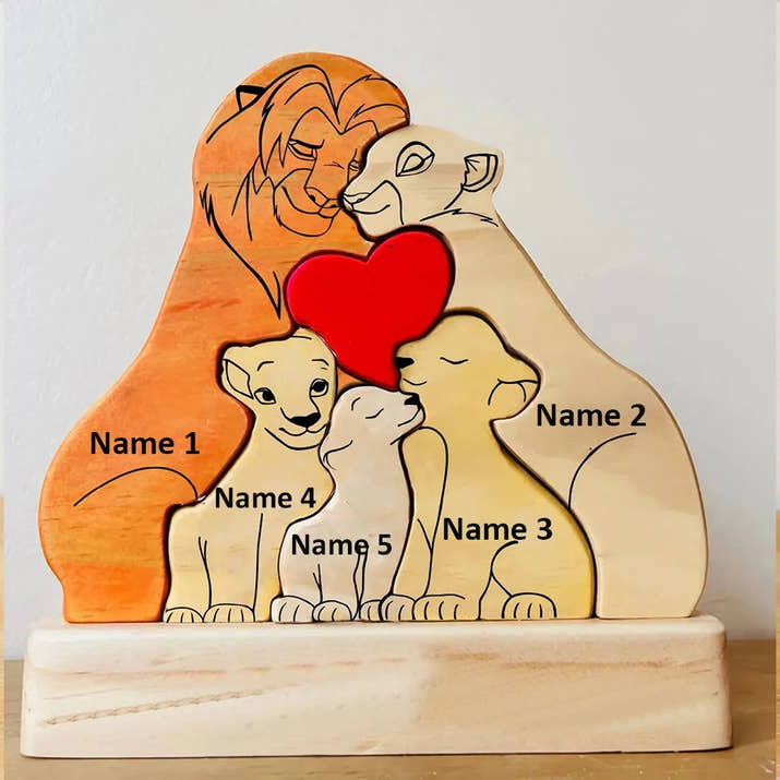 Customizable Lion King Family Puzzle