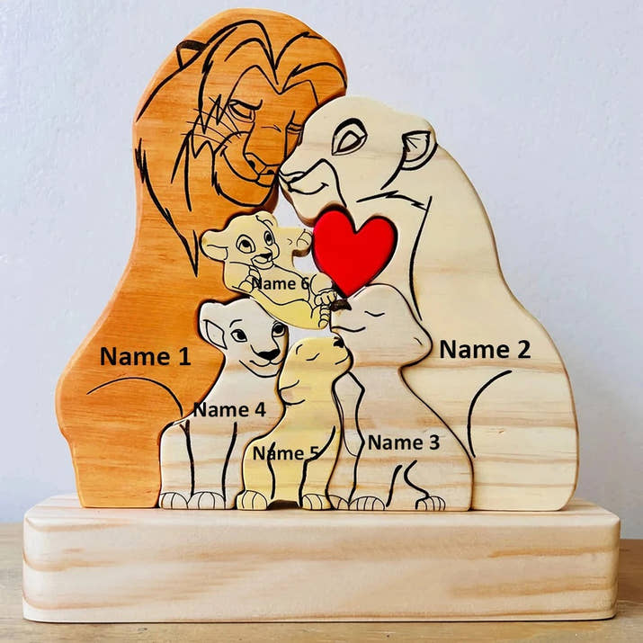 Customizable Lion King Family Puzzle